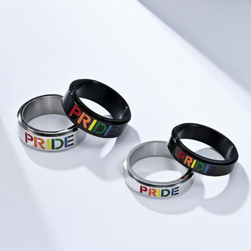 Stainless Steel Finger Ring 304 Stainless Steel polished fashion jewelry & Unisex nickel lead & cadmium free Sold By PC