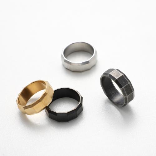 Edelstahl Ringe, 304 Edelstahl, plattiert, verschiedene Größen vorhanden & verschiedene Stile für Wahl & für den Menschen, keine, frei von Nickel, Blei & Kadmium, verkauft von PC