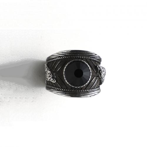 Prst prsten z nerezové oceli, 304 Stainless Steel, pomazání, módní šperky & různé velikosti pro výběr & různé styly pro výběr & pro muže, nikl, olovo a kadmium zdarma, Prodáno By PC