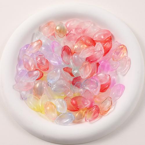 Lampwork Beads, petals, DIY, more colors for choice, 12x20mm, 50PCs/Bag, Sold By Bag