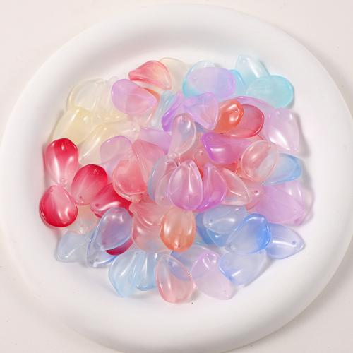 Lampwork Beads, petals, DIY, more colors for choice, beads length 8-14mm, 50PCs/Bag, Sold By Bag