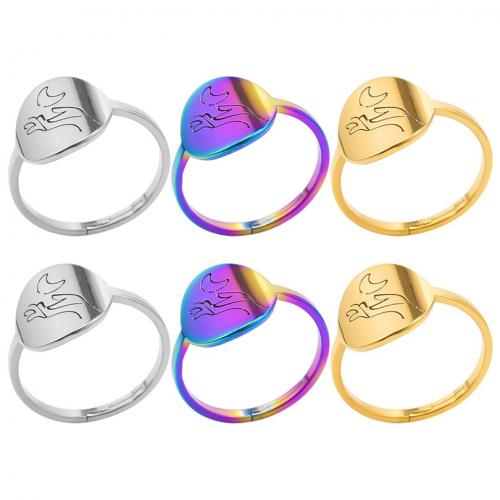 Stainless Steel Finger Ring, 304 Stainless Steel, Flat Round, Vacuum Ion Plating, fashion jewelry & Unisex, more colors for choice, 13mm, US Ring Size:8, Sold By PC