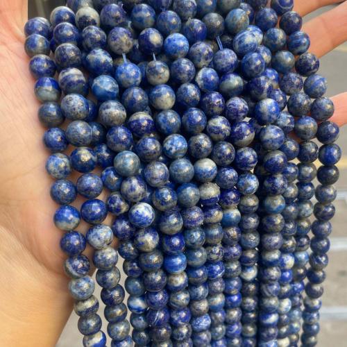 Natural Lapis Lazuli Beads, Round, different grades for choice & DIY & different size for choice, more colors for choice, Sold By Strand