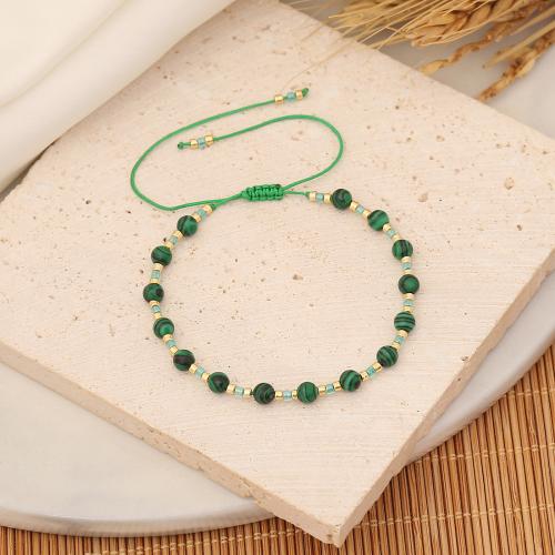 Gemstone Bracelets Natural Stone with Seedbead fashion jewelry & for woman Length Approx 25 cm Sold By PC