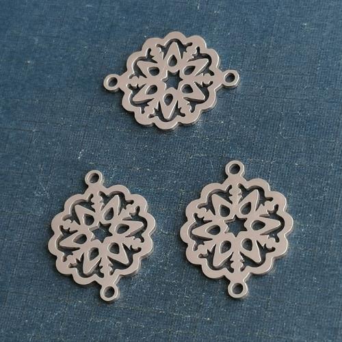 Titanium Steel Connector, Flower, plated, Adjustable & fashion jewelry & different styles for choice & 1/1 loop, more colors for choice, 15x20mm, Length:Approx 12 cm, Sold By PC
