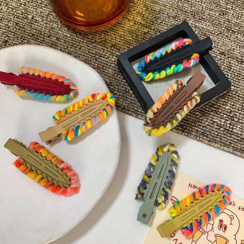 Alligator Hair Clip, Tibetan Style, with Caddice, handmade, for woman, more colors for choice, nickel, lead & cadmium free, 68x23mm, Sold By PC