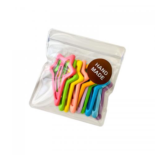 Hair Snap Clips Zinc Alloy stoving varnish Girl mixed colors nickel lead & cadmium free Approx Sold By Bag