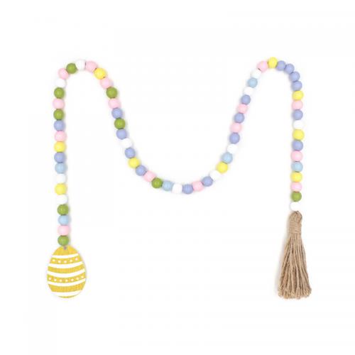 Easter decoration Hemu Beads with Linen multifunctional about 1.2 meters long Sold By PC