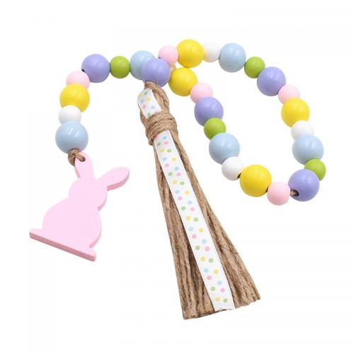 Easter decoration Wood with Linen handmade multifunctional multi-colored Sold By PC
