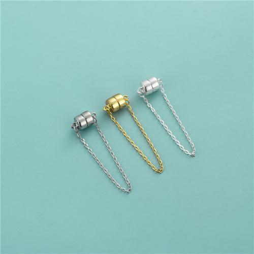 925 Sterling Silver Magnetic Clasp plated DIY Sold By PC