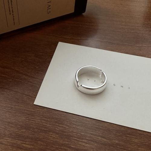 Solidny srebrny pierścień, 925 Srebro, Regulowane & biżuteria moda & dla kobiety, bez zawartości niklu, ołowiu i kadmu, rozmiar:13, sprzedane przez PC