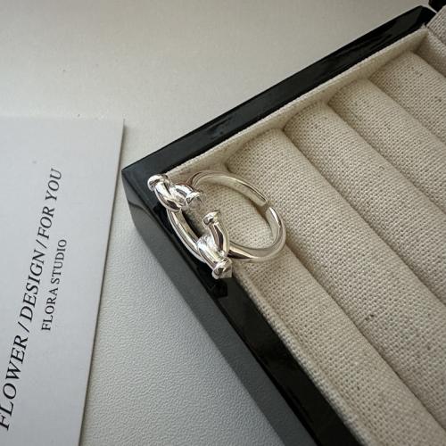 Solidny srebrny pierścień, 925 Srebro, obyty, Regulowane & biżuteria moda & dla kobiety, bez zawartości niklu, ołowiu i kadmu, rozmiar:13, sprzedane przez PC