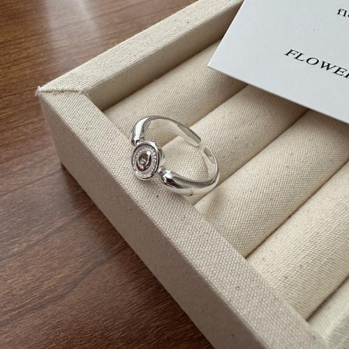 Solidny srebrny pierścień, 925 Srebro, Regulowane & biżuteria moda & dla kobiety, bez zawartości niklu, ołowiu i kadmu, rozmiar:13, sprzedane przez PC