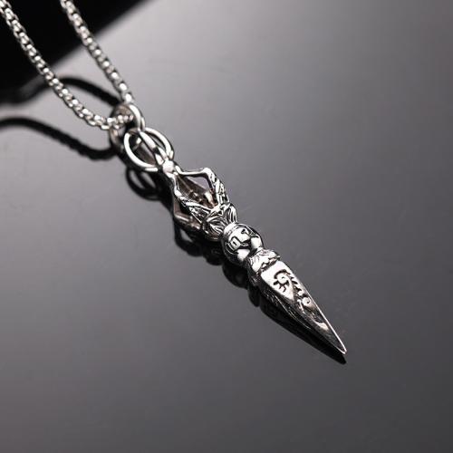 Titanium Steel Necklace polished fashion jewelry & for man original color Length Approx 60 cm Sold By PC