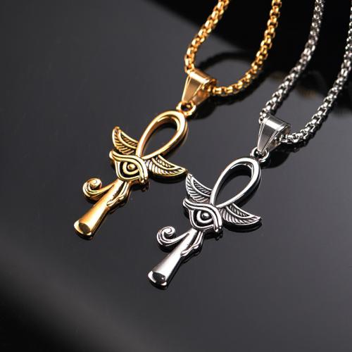 Titanium Steel Necklace, fashion jewelry & for man, more colors for choice, Length:Approx 60 cm, Sold By PC