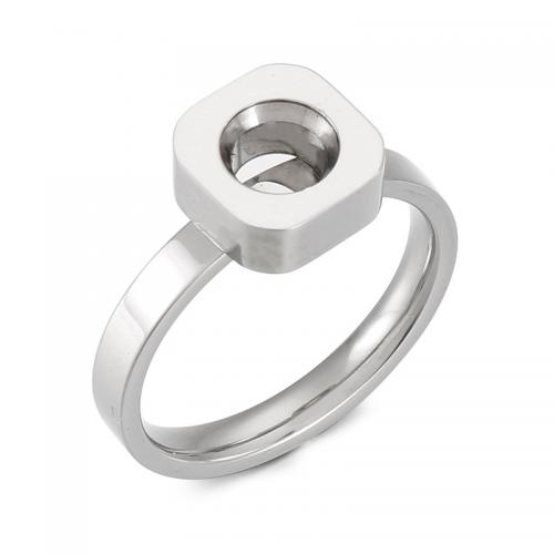 304 roestvrij staal Bezel Ring Base, Plein, DIY & verschillende grootte voor keus, meer kleuren voor de keuze, Verkocht door PC