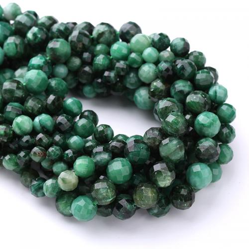 Gemstone Jewelry Beads Euchlorite Kmaite Round DIY green Sold By Strand