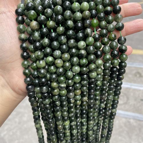 Gemstone Jewelry Beads, Diopside, Round, DIY & different size for choice, green, Sold By Strand