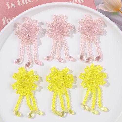 Hair Accessories DIY Findings Crystal Flower Sold By PC
