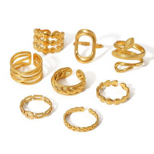 Vinger Ring in edelstaal, 316L roestvrij staal, mode sieraden & verschillende stijlen voor de keuze & voor vrouw, nikkel, lood en cadmium vrij, Verkocht door PC