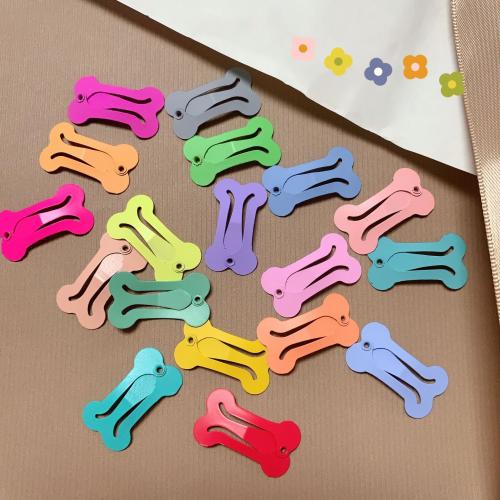 Hair Snap Clips, Iron, stoving varnish, Mini & Girl, more colors for choice, nickel, lead & cadmium free, 25mm, Approx 20PCs/Bag, Sold By Bag