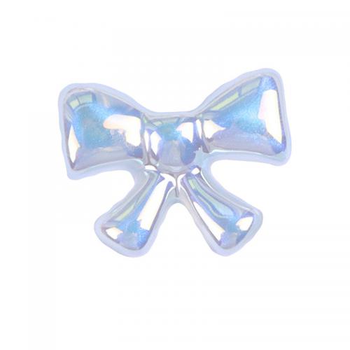 Mobile Phone DIY Decoration Plastic Bowknot blue nickel lead & cadmium free Approx Sold By Bag