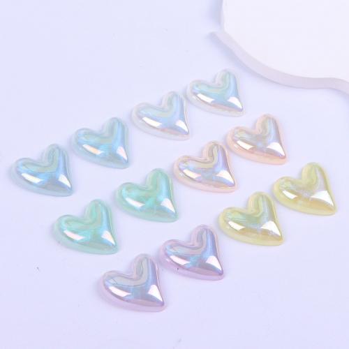 Mobile Phone DIY Decoration Plastic Heart nickel lead & cadmium free Approx Sold By Bag