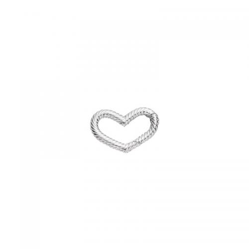 925 Sterling Silver Bracelet Findings Heart DIY Sold By PC