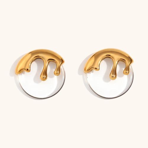 Stainless Steel Stud Earrings 316L Stainless Steel plated fashion jewelry & for woman nickel lead & cadmium free Sold By Pair