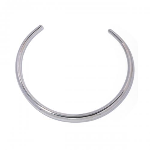 Collar Necklace, 304 Stainless Steel, fashion jewelry & for woman, original color, 8mm, Inner Diameter:Approx 114mm, Sold By PC