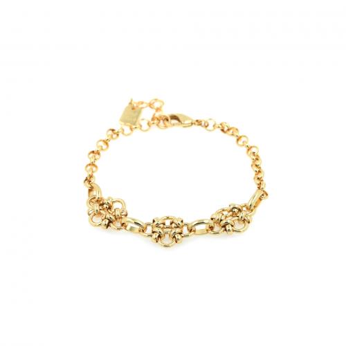 Messing Armbanden, Regenboog, gold plated, mode sieraden & voor vrouw, nikkel, lood en cadmium vrij, Lengte 20 cm, Verkocht door PC