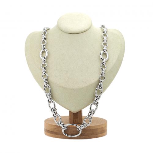 Messing Halskette, Regenbogen, plattiert, Modeschmuck & für Frau, keine, frei von Nickel, Blei & Kadmium, Länge:60 cm, verkauft von PC