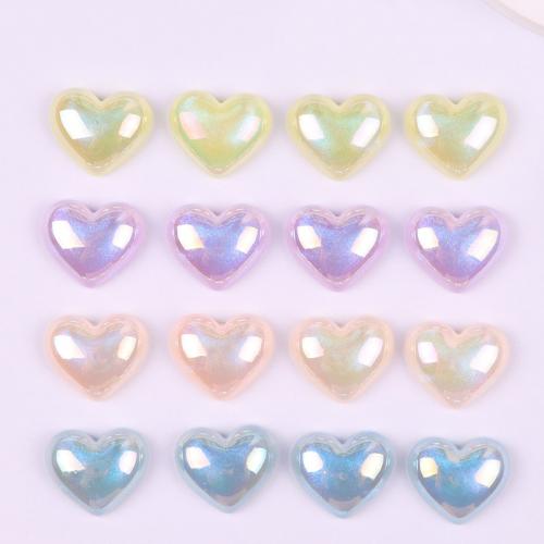 Mobile Phone DIY Decoration Plastic Heart 16mm Approx Sold By Bag