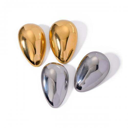 Edelstahl Ohrringe, 304 Edelstahl, plattiert, Modeschmuck & für Frau, keine, frei von Nickel, Blei & Kadmium, 43x27.50mm, verkauft von Paar