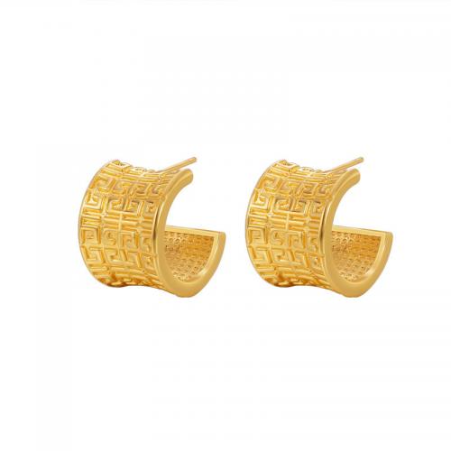 Brass Stud Earring, plated, for woman, more colors for choice, 18x15mm, Sold By Pair