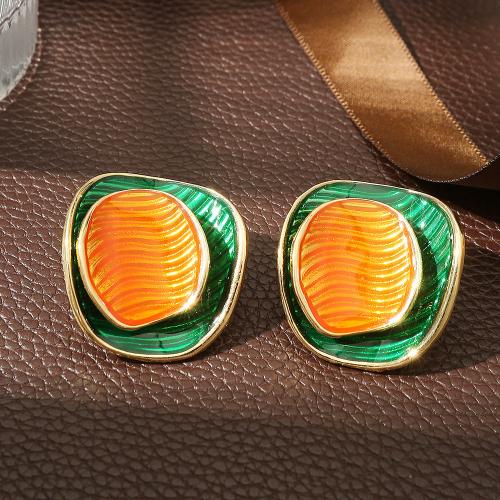 Zinc Alloy Stud Earring with Plastic fashion jewelry & for woman nickel lead & cadmium free Sold By Pair