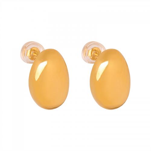 Boucle d'oreille Acier Titane, bijoux de mode & pour femme, plus de couleurs à choisir, 8x13mm, Vendu par paire
