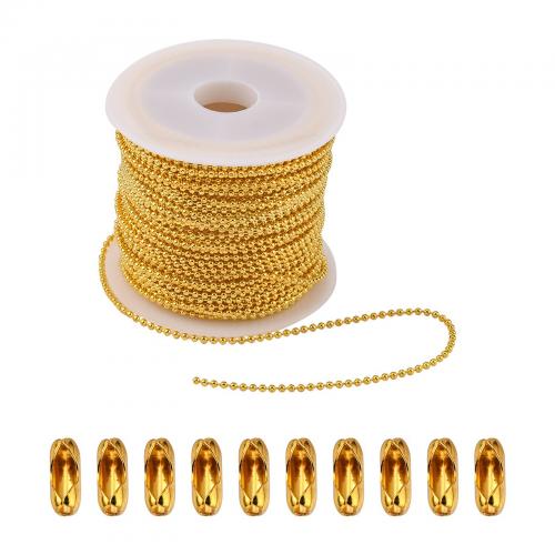DIY Jewelry Supplies Iron gold color plated with clasp nickel lead & cadmium free 1.50mm Length Approx 10 m Sold By Bag