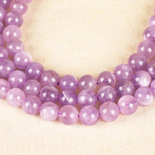 Natürliche Amethyst Perlen, rund, DIY & verschiedene Größen vorhanden, violett, verkauft von Strang