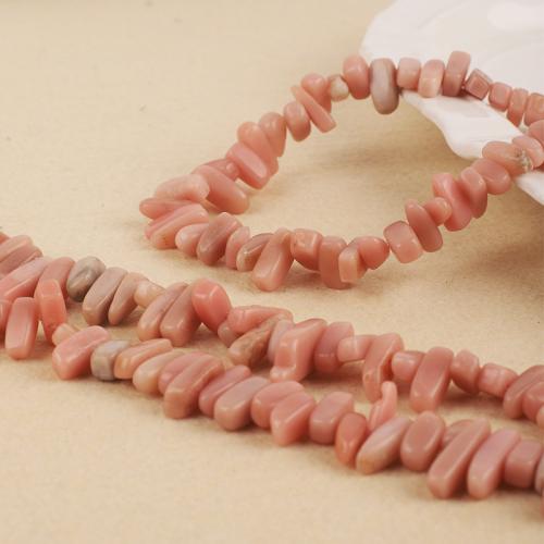 Perles bijoux en pierres gemmes, opale rose, DIY, rose, about :4-5mm, Vendu par Environ 38 cm brin