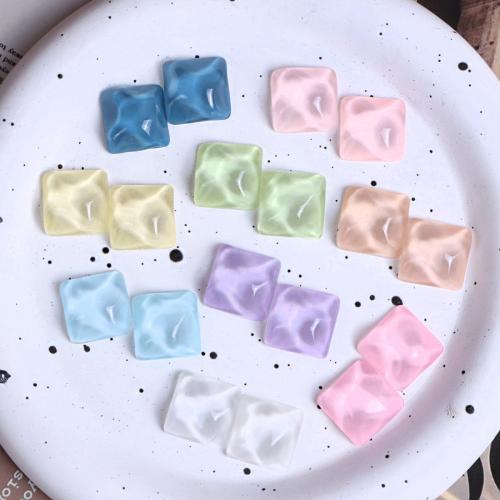 Mobile Phone DIY Decoration Resin Square epoxy gel 16mm Approx Sold By Bag