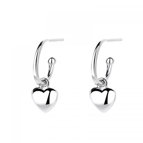 925 Sterling Silver Stud Earrings, plated, for woman, more colors for choice, 6mm, Sold By Pair