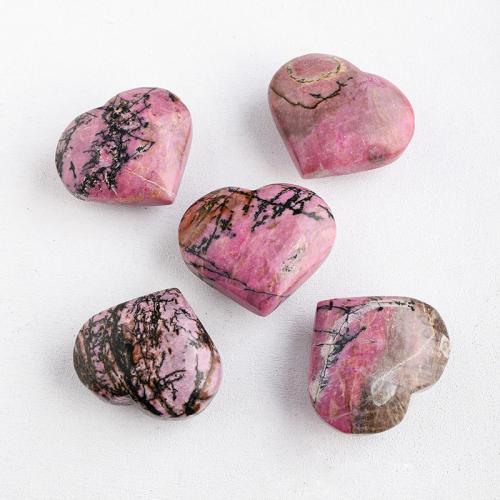 Rhodonite Decoration, Heart, different size for choice, Sold By PC