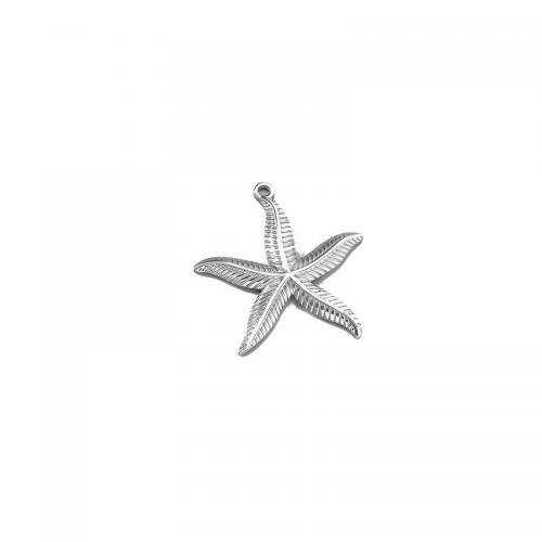 Stainless Steel Pendants, 304 Stainless Steel, Starfish, DIY & machine polishing & different size for choice, original color, nickel, lead & cadmium free, Sold By PC