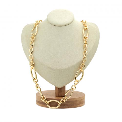 Messingkette Halskette, Messing, plattiert, Modeschmuck & für Frau, keine, frei von Nickel, Blei & Kadmium, Länge ca. 38 cm, verkauft von PC