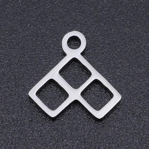 Titanium Steel Pendants fashion jewelry & DIY & hollow original color Approx Sold By Bag