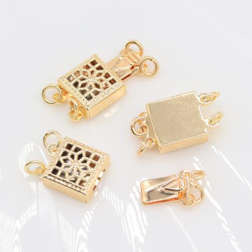 Brass Box Clasp high quality plated DIY & hollow nickel lead & cadmium free Sold By PC