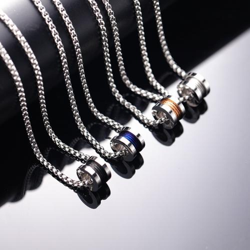 Sweater Chain Necklace, Titanium Steel, polished, fashion jewelry & for man, more colors for choice, Length:Approx 60 cm, Sold By PC