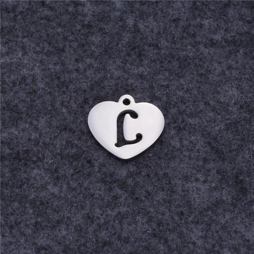 Stainless Steel Heart Pendants, 316L Stainless Steel, DIY & different styles for choice, original color, 22x2mm, Sold By PC