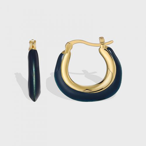 Laiton Leverback boucle d'oreille, Placage, bijoux de mode & autocollant époxyde, doré, protéger l'environnement, sans nickel, plomb et cadmium, 20x20mm, Vendu par paire